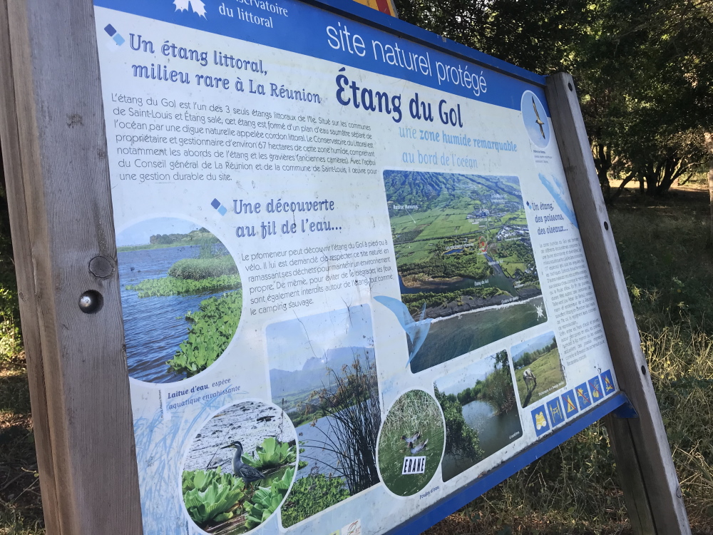 L'étang du Gol - Les anciennes gravières du Gol - île de la Réunion